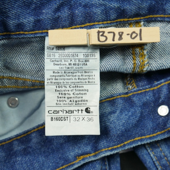 NEW Carhartt B160 Relaxed Fit Straight Leg Jean - Picture 8 of 8